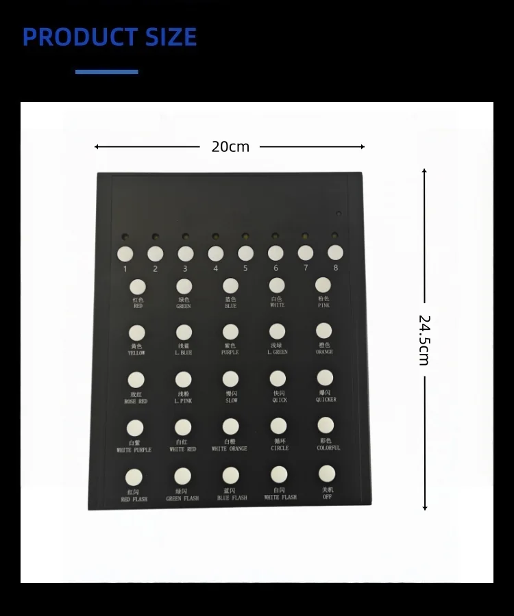 R-01/02 DMX512 Remote Controller view