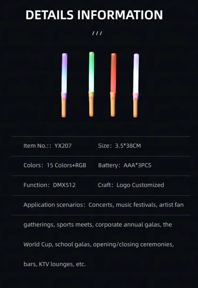 YX207 DMX512 LED Glow Stick view