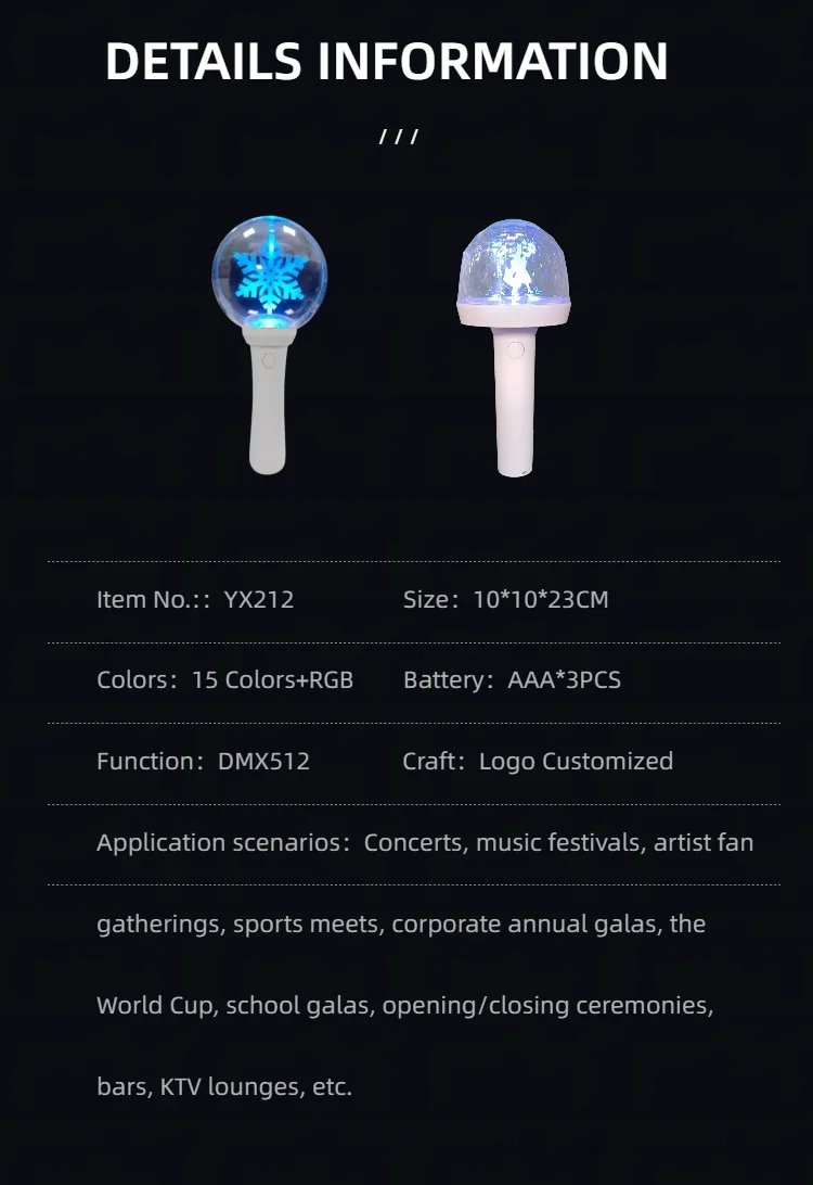 YX212 DMX512 Sphere Lamp view