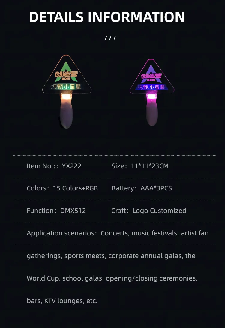 YX222 DMX512 Hand Lamp view